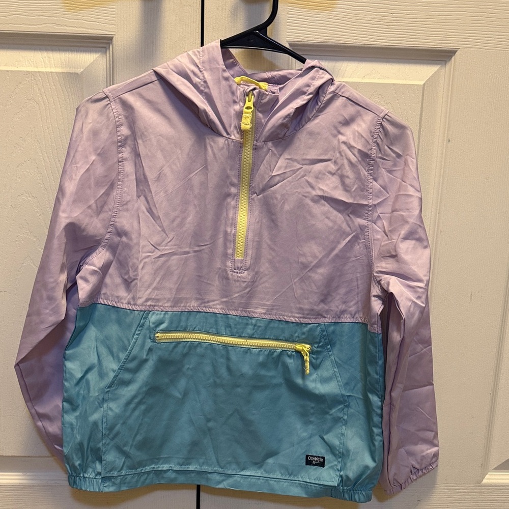 girls color block windbreaker